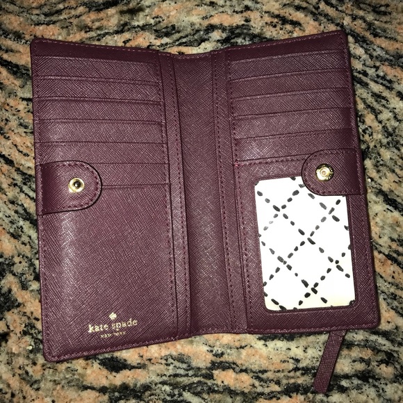 Kate spade maroon wallet - Picture 2 of 4
